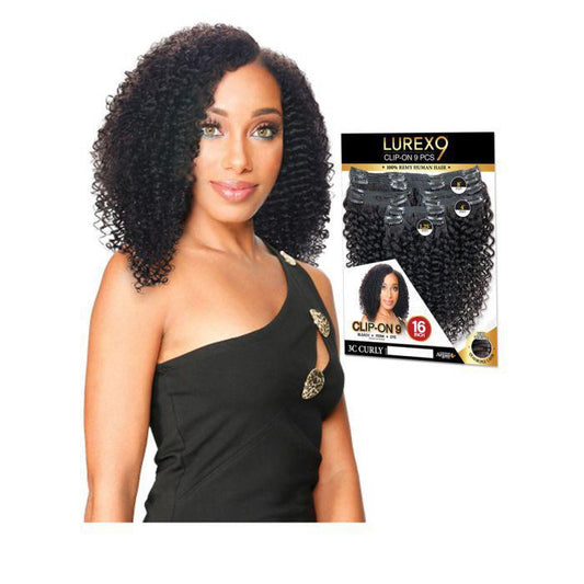 Zury Sis 100% Remy Human Hair - LUREX CLIP ON 9 PCS STRAIGHT