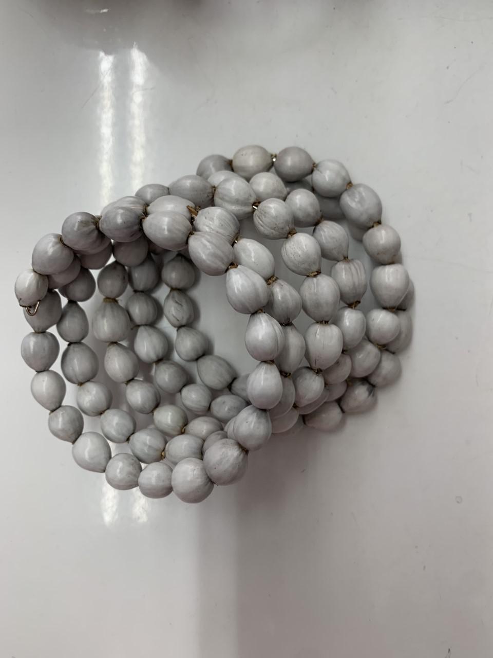 African Women's Beaded Coil Bracelet - Assorted Colors 1 PC