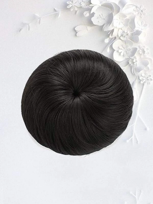 Short Synthetic Hair Bun With Elastic Drawstring