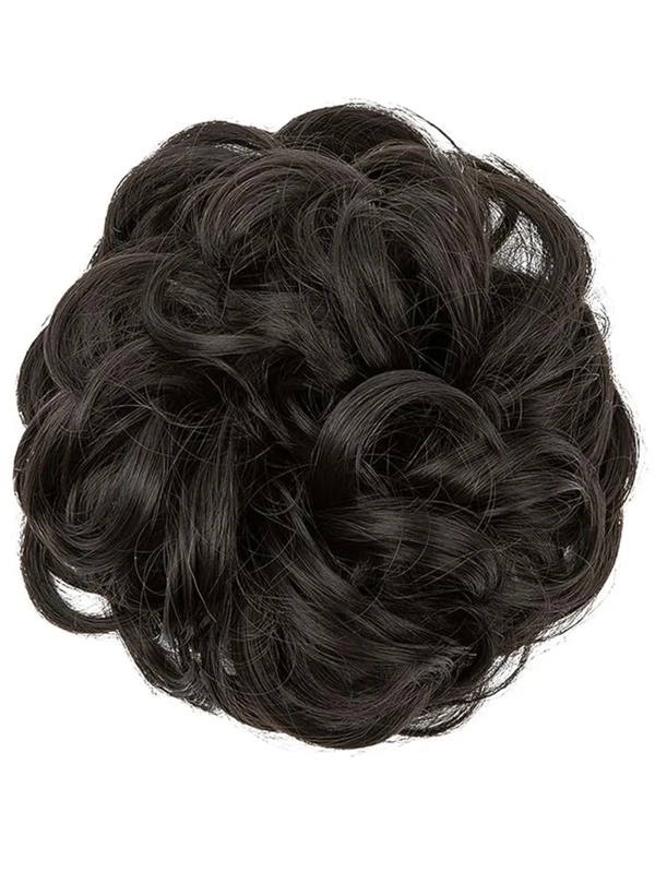Natural Curly Synthetic Hair Updo Bun