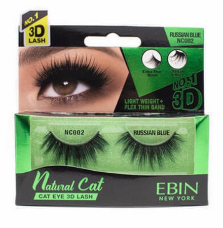 Ebin New York Natural Cat 3D Lashes Russian Blue NC002