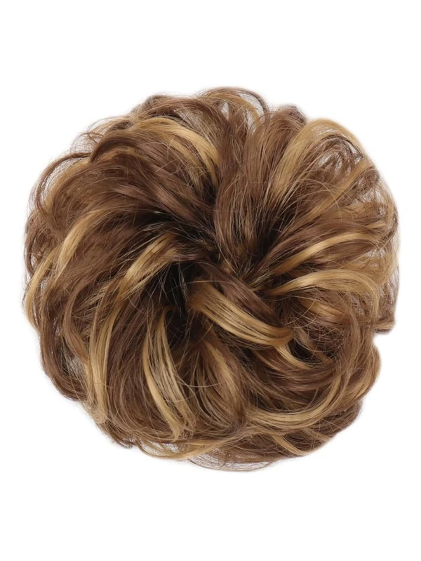 Natural Curly Synthetic Hair Updo Bun