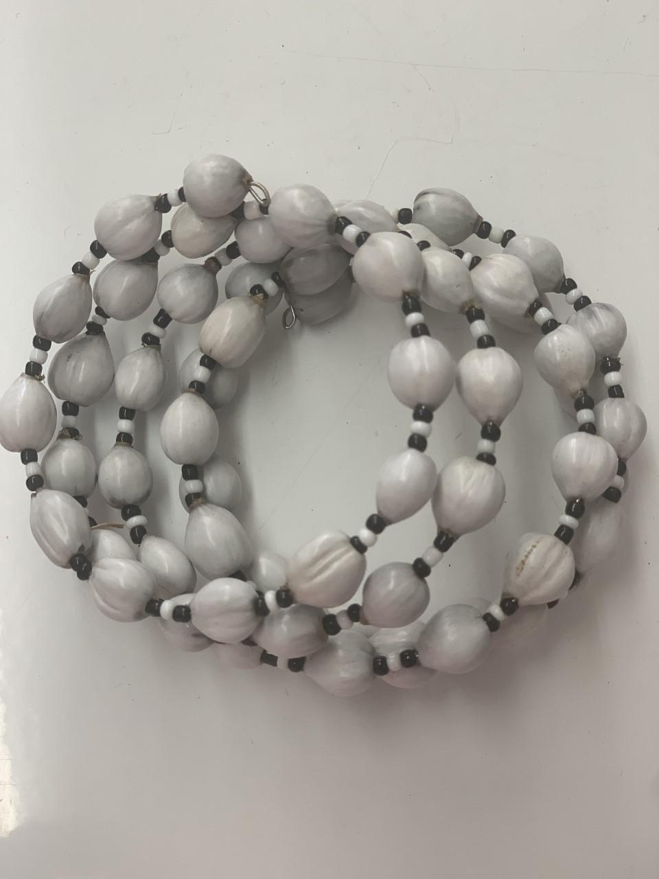African Women's Beaded Coil Bracelet - Assorted Colors 1 PC