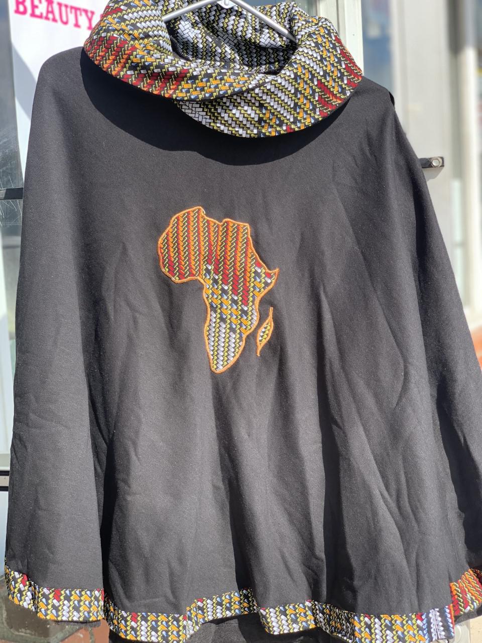 Poncho African/Kenyan print - Assorted Colors