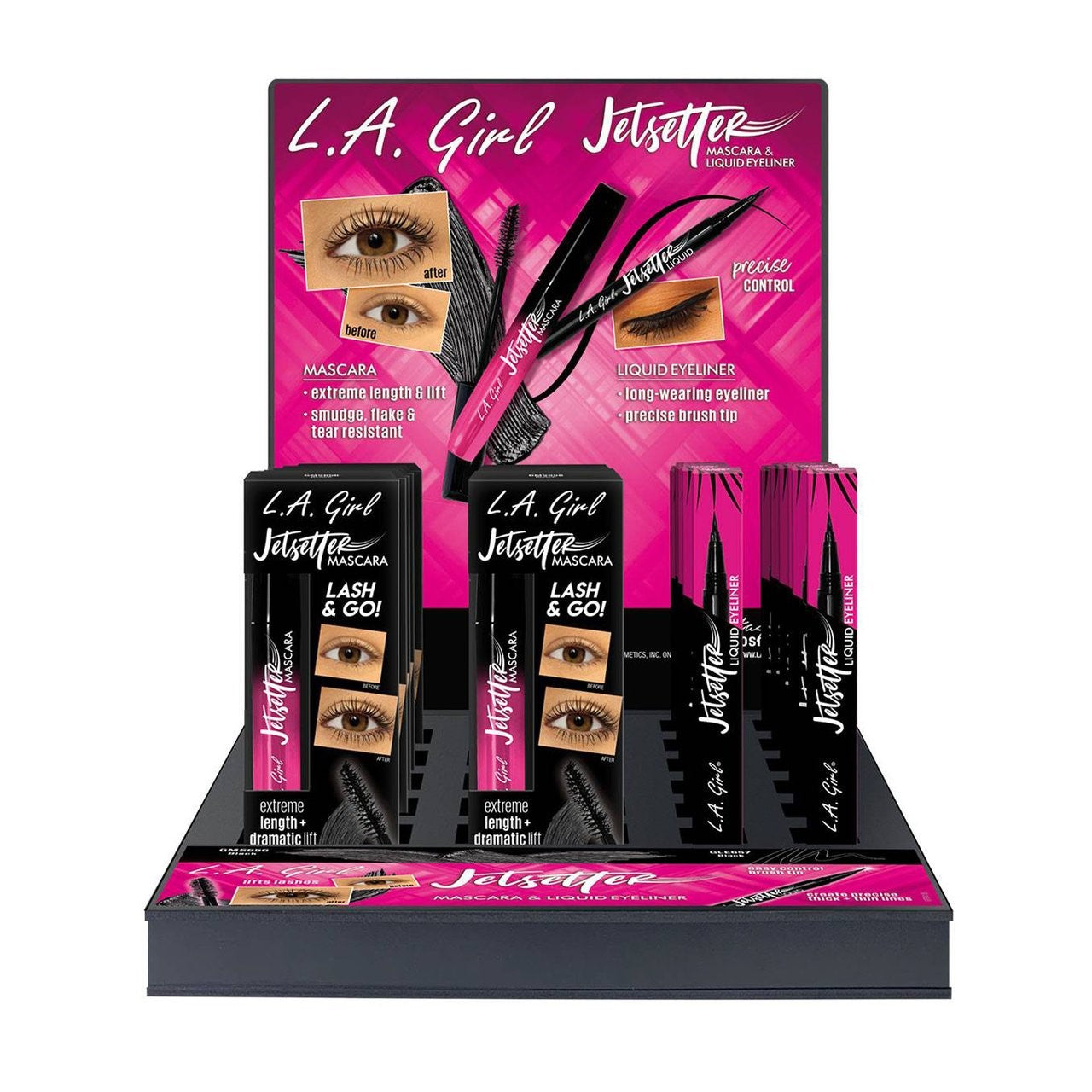 LAG-GPD411 Jetsetter Mascara & Eyeliner Display Set - KYUKCHIC