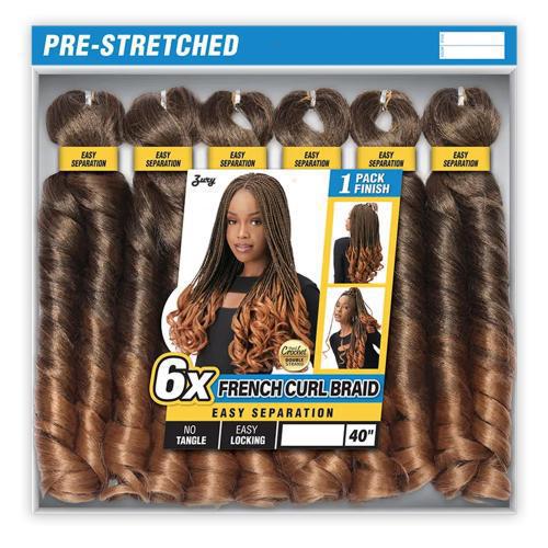 Zury 6X French Curl Braid 40 Inch