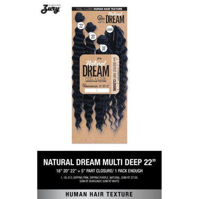 Zury Natural Dream Multi Deep Wave, 18" 20" 22" - Synthetic Bundles
