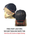 HL Sonora 100% Human Hair Free Part Wig TT1B/30