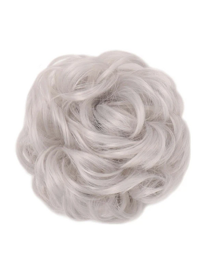 Natural Curly Synthetic Hair Updo Bun