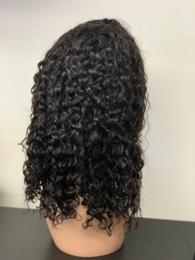 Human Hair 18" 4*4 Lace Wig Jerry Curl