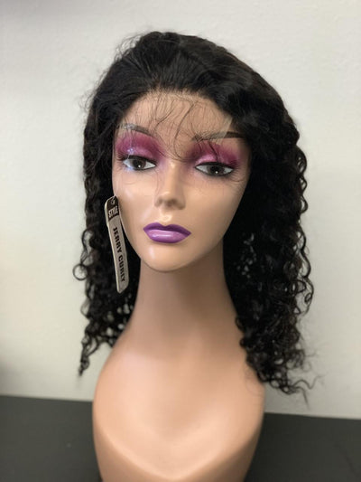Human Hair 18" 4*4 Lace Wig Jerry Curl