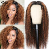 Balayage Highlight V Part Curly Wig Beginner Friendly No Leave Out Upgrade U Part Human Hair Wig