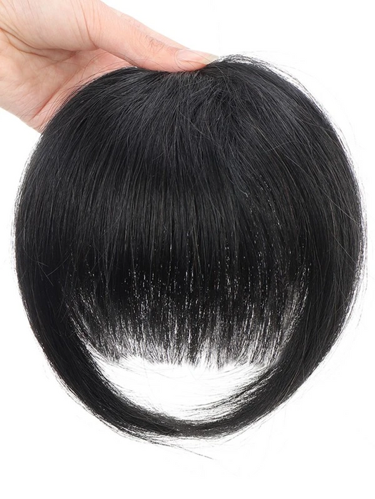 Clip In Front Synthetic Hair Bangs With Sideburns