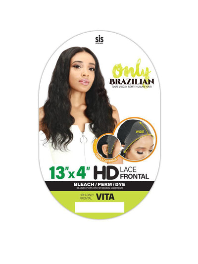 Zury Sis Brazilian Human Hair HD Lace Frontal Wig - HRH Only Frontal Vita Wig