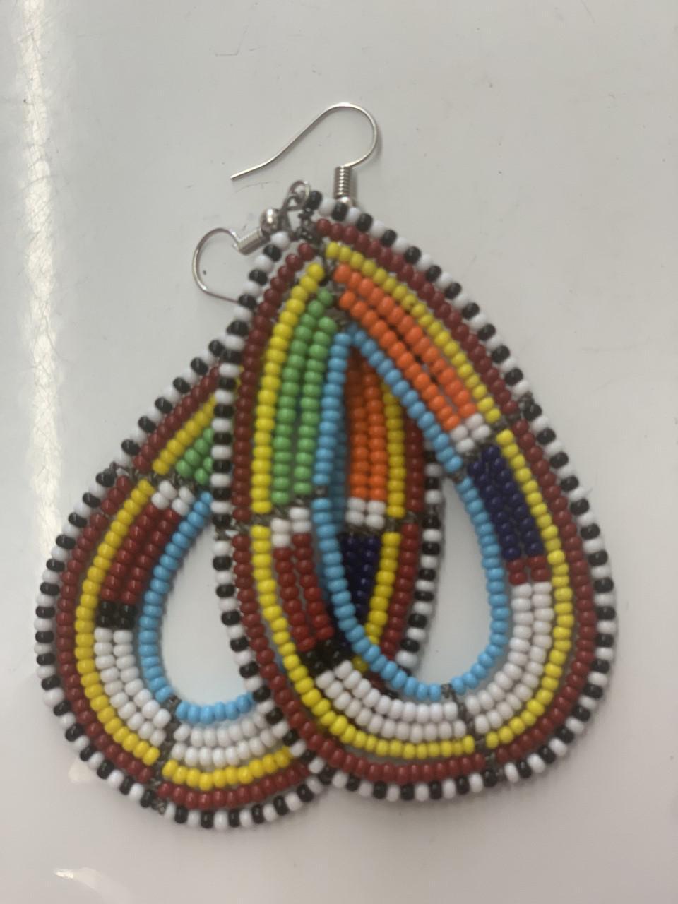 Beaded Masai African Earrings