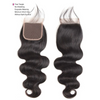 4X4 Body Wave Closure 100% Human Hair 14"