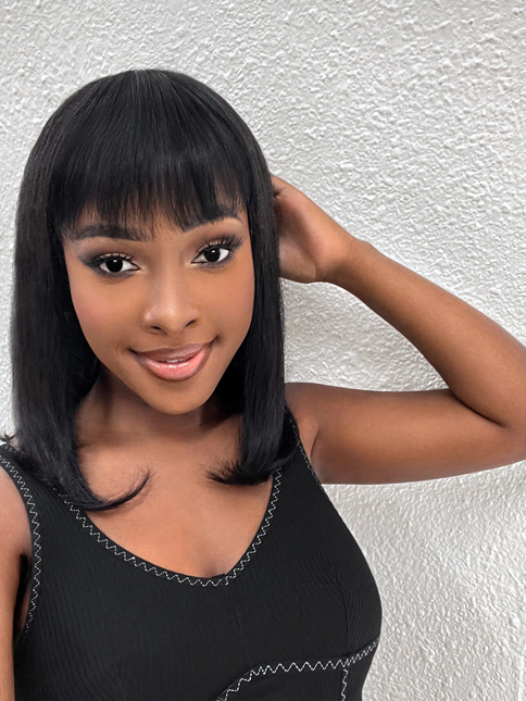 100 Human Hair Wispy Bangs Clip In Hair Extensions KYUKCHIC