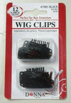Donna Large Wig Clips #7981