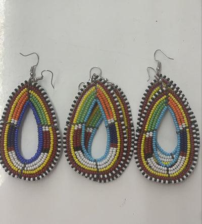 Beaded Masai African Earrings