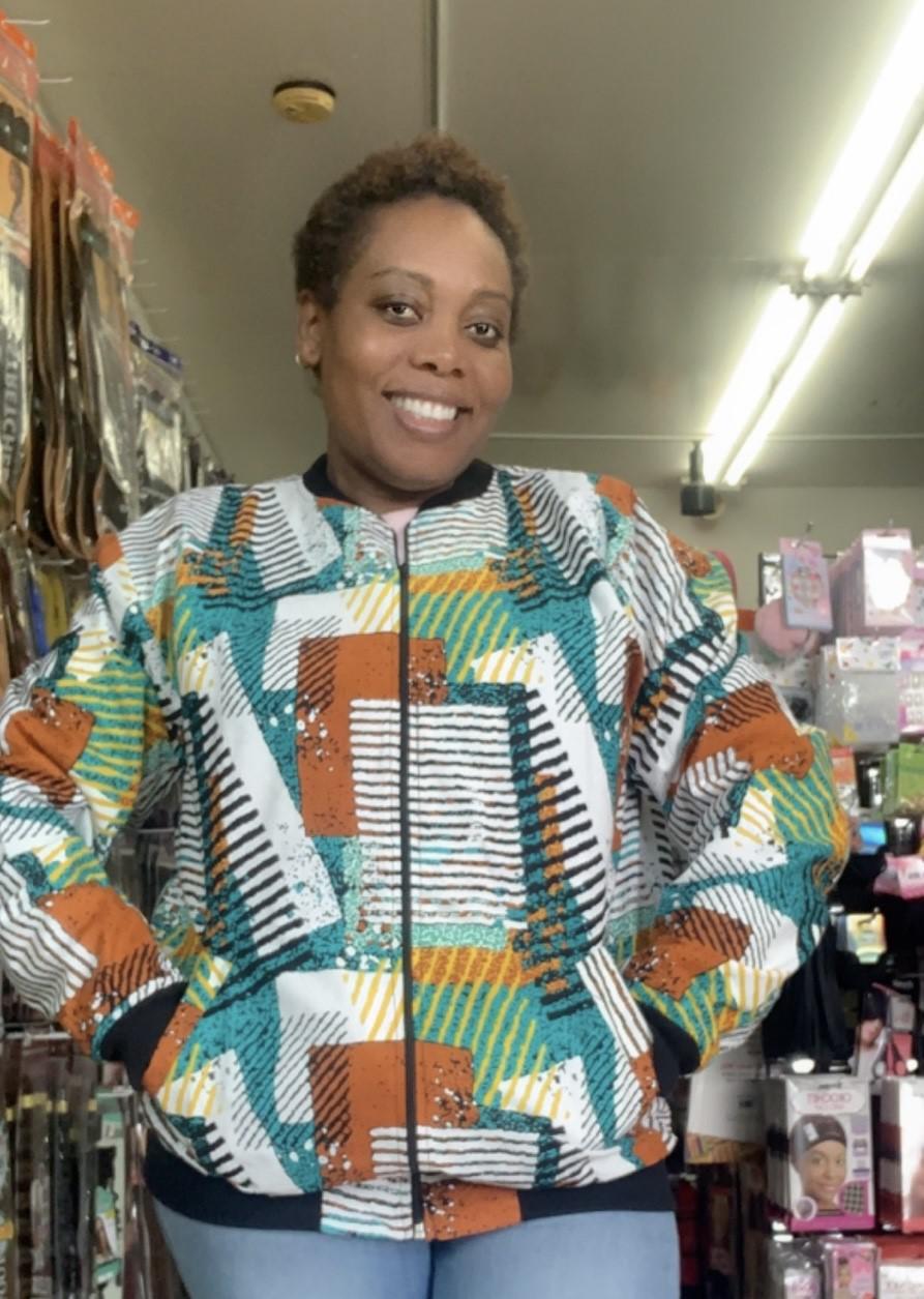 African/Kenyan Print Bomber Unisex Jacket - Assorted Colors
