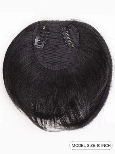 Clip In Front Synthetic Hair Bangs With Sideburns