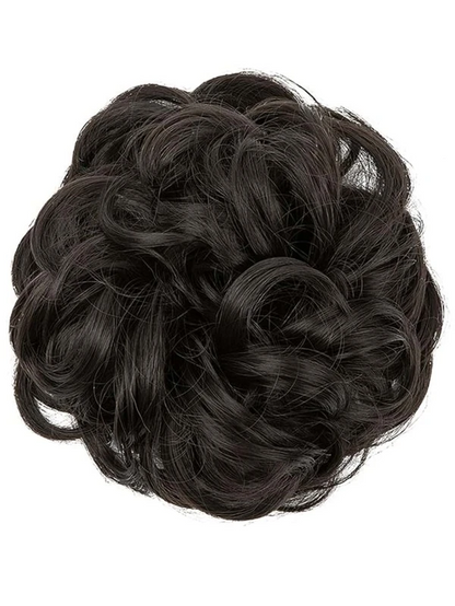 Natural Curly Synthetic Hair Updo Bun