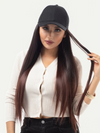 Cap with Long Straight Hair Wig