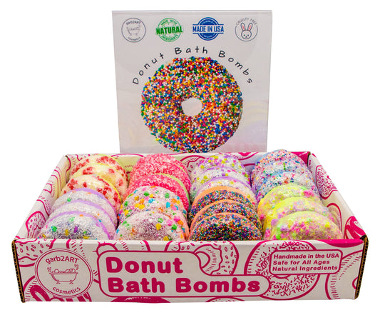 Donut Bath Bomb Display 36ct - KYUKCHIC 