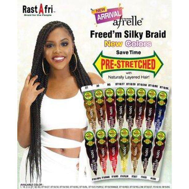 Rastafri Freed’m-Silky-Braid Pre-stretched- One pack - KYUKCHIC 