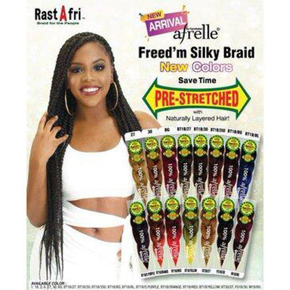 Rastafri Freed’m-Silky-Braid Pre-stretched- One pack - KYUKCHIC 