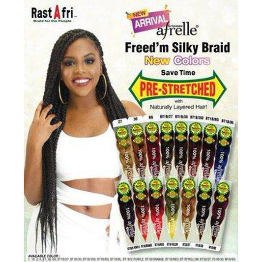 Rastafri Freed’m-Silky-Braid Pre-stretched- One pack - KYUKCHIC 
