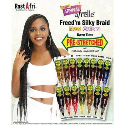 Rastafri Freed’m-Silky-Braid Pre-stretched- One pack - KYUKCHIC