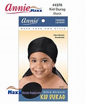 ANNIE KID DURAG BLACK - KYUKCHIC 