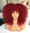 Afro Kinky Curly Wig with Bangs