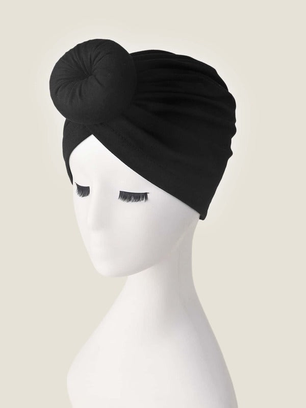Round Decor Turban Hat - KYUKCHIC 