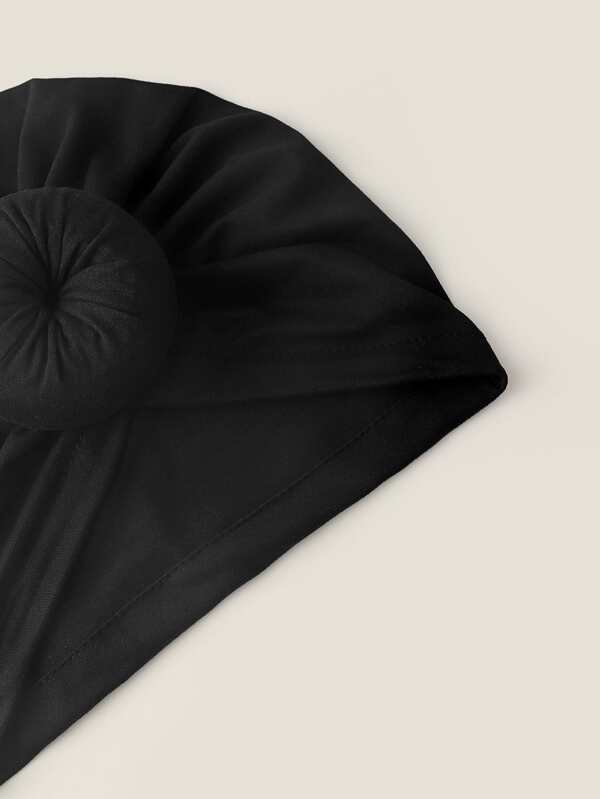 Round Decor Turban Hat - KYUKCHIC 