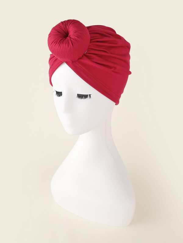 Round Decor Turban Hat - KYUKCHIC 
