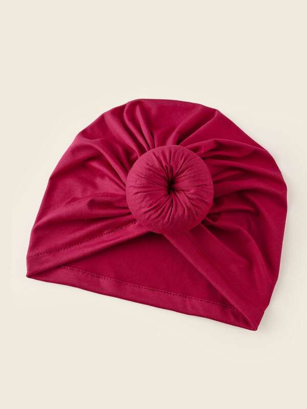 Round Decor Turban Hat - KYUKCHIC 