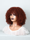 CAUGHTOO Short Curly Afro Wig With Bangs