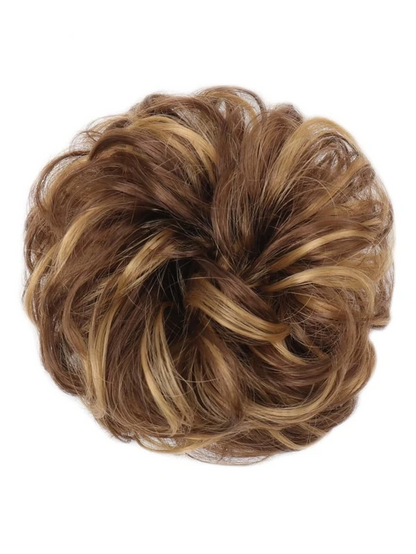 Natural Curly Synthetic Hair Updo Bun