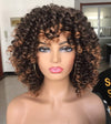 Afro Kinky Curly Wig with Bangs