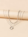 Geometric Charm Layered Necklace - KYUKCHIC 