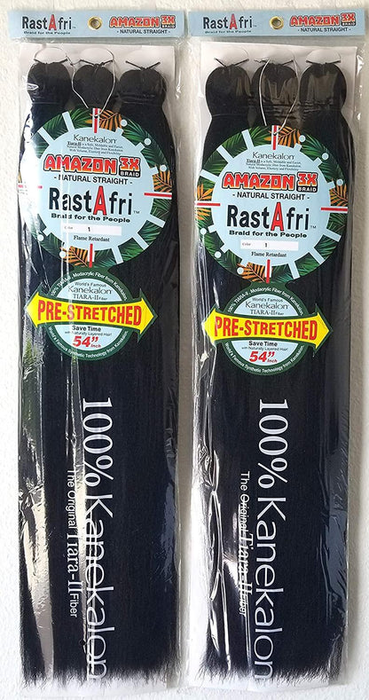RastAfri Amazon 3X Braid 54" Pre-stretched - KYUKCHIC 