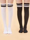 2pairs Two Tone Over The Knee - KYUKCHIC