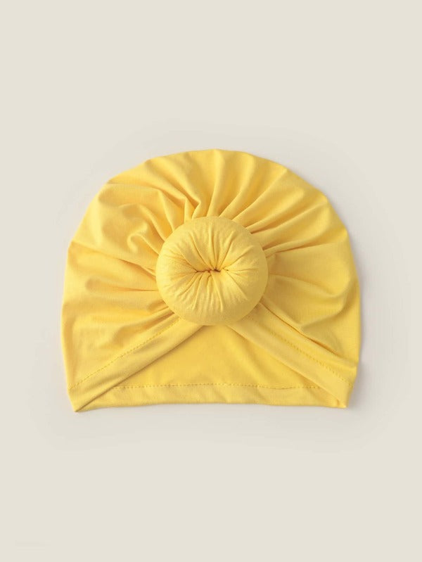 Round Decor Turban Hat - KYUKCHIC 